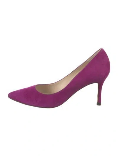 Pre-owned Lk Bennett Suede Pumps In Purple