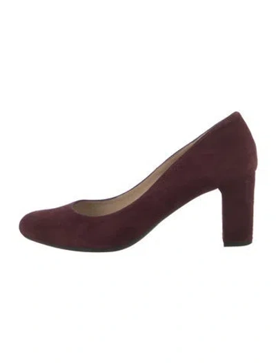 Pre-owned Lk Bennett Suede Pumps In Red
