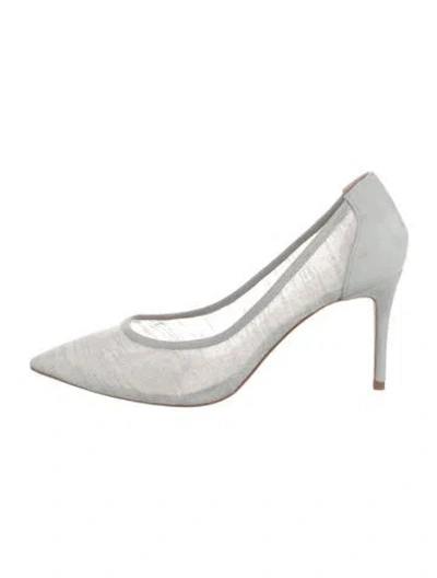 Pre-owned Lk Bennett Suede Pumps In White