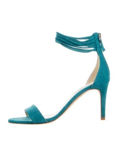 Pre-owned Lk Bennett Suede Sandals In Blue