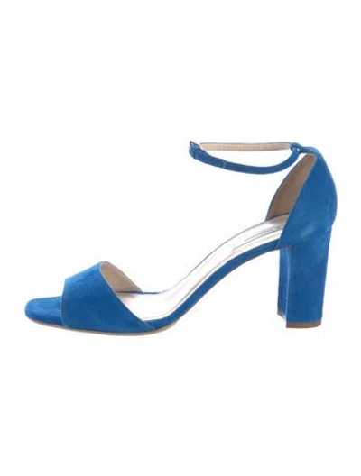 Pre-owned Lk Bennett Suede Sandals In Blue