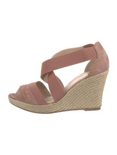 Pre-owned Lk Bennett Suede Sandals In Pink