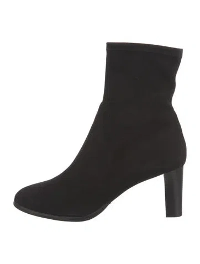 Pre-owned Lk Bennett Suede Sock Boots In Black