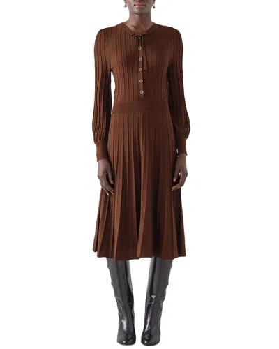 Lk Bennett Susannah Dress In Brown