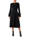 Lk Bennett Tabatha Sculptured Dress In Black
