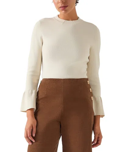 Lk Bennett Tabatha Sculptured Top In White