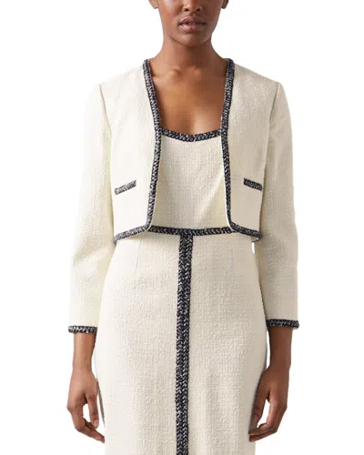 Lk Bennett Tara Jacket In White