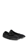 Lk Bennett Womens Bla-black Tayla Folded Leather Ballet Flats In Black