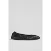 Lk Bennett Womens Bla-black Tayla Folded Leather Ballet Flats In Black