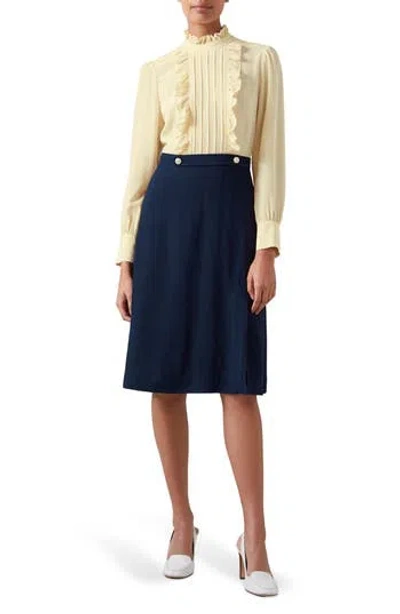 Lk Bennett Tish Long Sleeve Crepe Dress In Multi