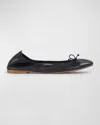 Lk Bennett Womens Bla-black Trilly Patent Leather Ballerina Flats In Black