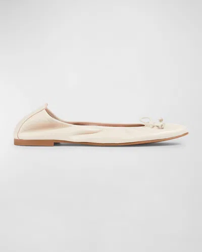 LK BENNETT TRILLY LEATHER BOW CLASSIC BALLERINA FLATS