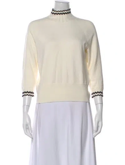 Pre-owned Lk Bennett Turtleneck Sweater In Neutral