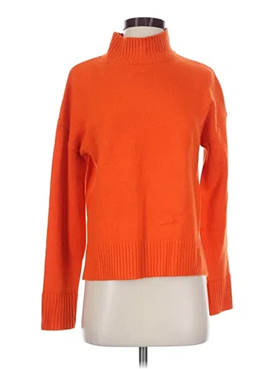 Pre-owned Lk Bennett Turtleneck Sweater In Orange