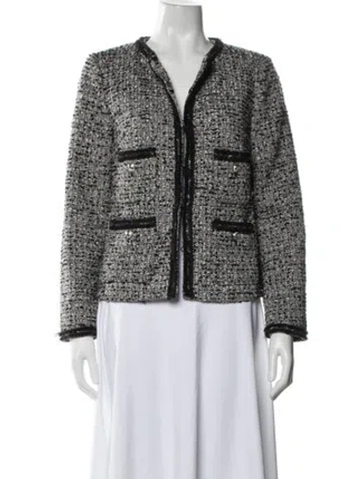 Pre-owned Lk Bennett Tweed Pattern Blazer In Multi