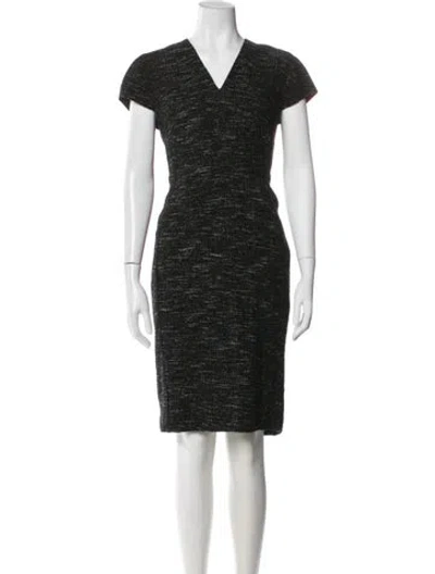 Pre-owned Lk Bennett Tweed Pattern Dress Set In Black