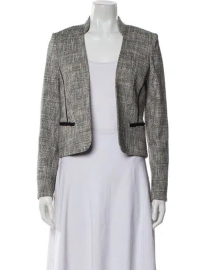 Pre-owned Lk Bennett Tweed Pattern Evening Jacket In Gray