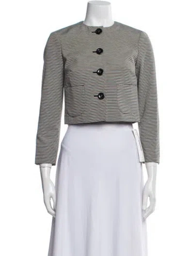 Pre-owned Lk Bennett Tweed Pattern Evening Jacket In Multi