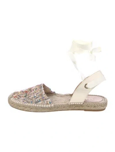 Pre-owned Lk Bennett Tweed Pattern Flats In Neutral