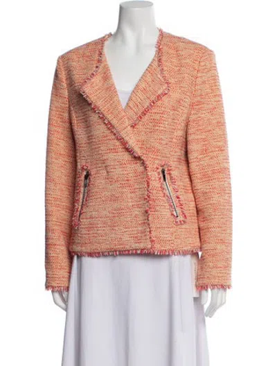 Pre-owned Lk Bennett Tweed Pattern Jacket In Neutrals