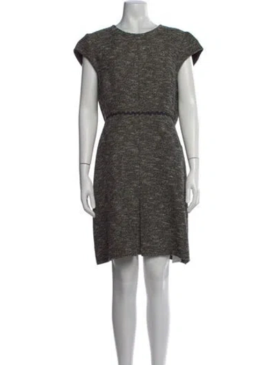 Pre-owned Lk Bennett Tweed Pattern Mini Dress In Neutral