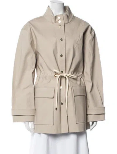 Pre-owned Lk Bennett Utility Jacket In Neutral