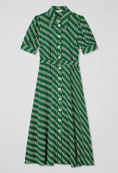 Lk Bennett Valerie Dresses In Green