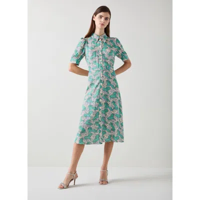 Lk Bennett Valerie Dresses In Green
