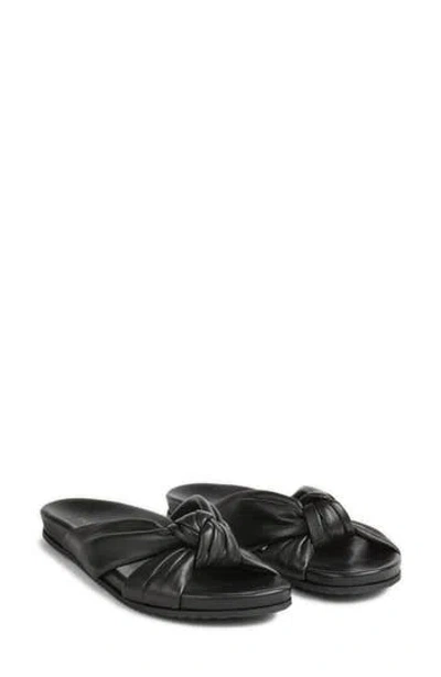 Lk Bennett Valerie Knot Slide Sandal In Black