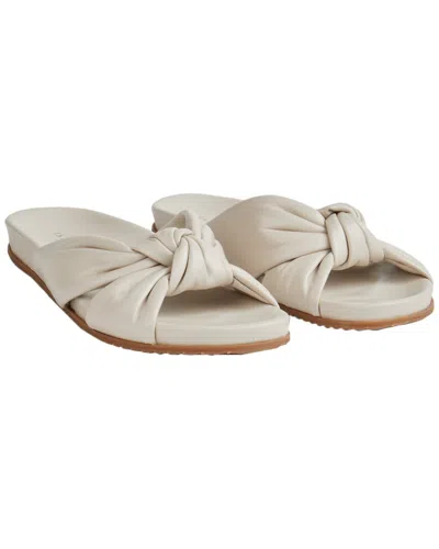 Lk Bennett Valerie Leather Sandal In White