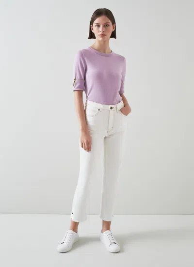 Lk Bennett Verity Trousers In White