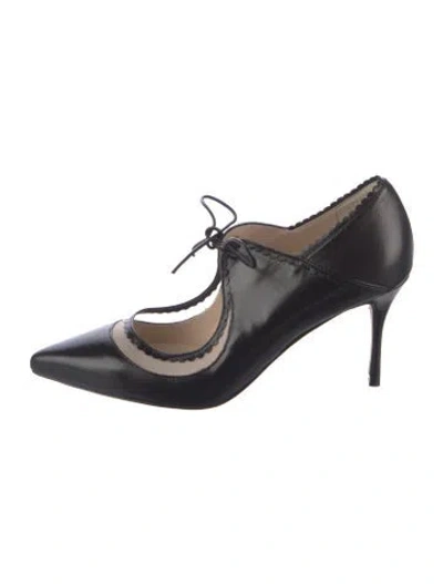 Pre-owned Lk Bennett Vintage Leather Pumps In Black