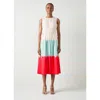Lk Bennett Viola Dip Dye Print Tie Waist Midi Dress In Multi