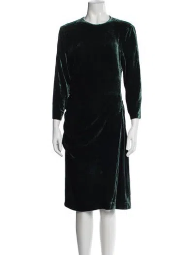Pre-owned Lk Bennett Virgin Wool Midi Length Dress In Green