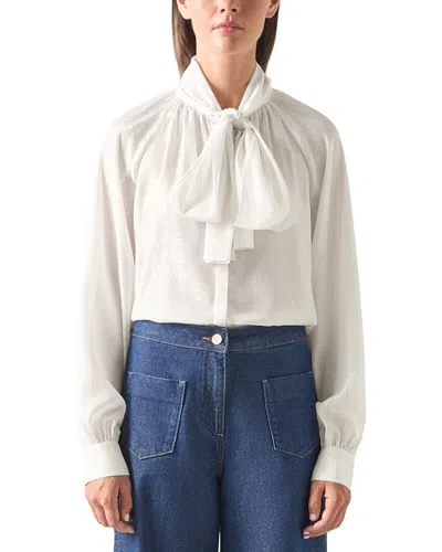 Lk Bennett Viv Blouse In White