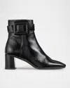 Lk Bennett Womens Bla-black Wilde Square-toe Patent-leather Ankle Boots Eur 37 / 4 Uk In Black