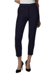 Lk Bennett Wiley Crepe Slim Fit Pants In Blue Navy