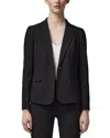 Lk Bennett Wiley One-button Crepe Blazer In Black