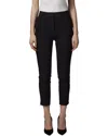 Lk Bennett Evan Crop Crepe Pants In Black