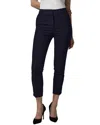 Lk Bennett Wiley Crepe Slim Fit Pants In Blue