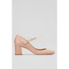 Lk Bennett Womens Pin-pink Winter Patent-leather Mary Jane Courts In Red