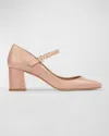Lk Bennett Womens Pin-pink Winter Patent-leather Mary Jane Courts In Pink