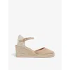 LK BENNETT LK BENNETT WOMEN'S BEI-TRENCH MARISSA WEDGE-HEEL SUEDE ESPADRILLES