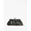 Lk Bennett Womens Bla-black Lana Leather Clutch Bag In Bla-black