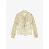 Lk Bennett Womens Mul-cream Penny Silk Blouse In Mul-cream
