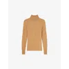 Lk Bennett Womens Mul-pink Allie Turtleneck Metallic-knit Jumper In Mul-pink