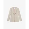 Lk Bennett Womens Bei-beige Amelia Belted Woven Jacket In Bei-beige
