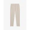 Lk Bennett Womens Bei-beige Amelia Slim-leg Woven Trousers