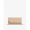Lk Bennett Womens Florence Suede Clutch Bag Bei-trench In Bei-trench