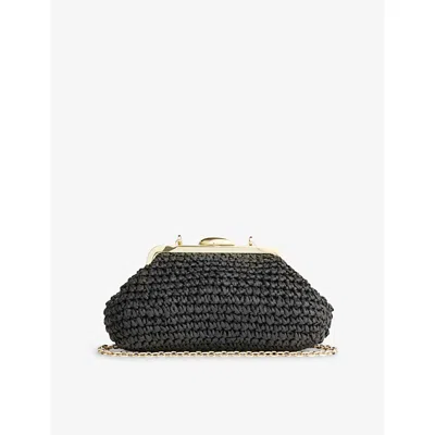 Lk Bennett Womens  Alexa Braided Paper Clutch